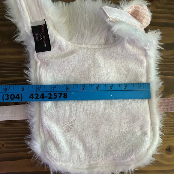 Doggie Design Pink White Houndstooth Dog Coat Harness Small Chic Cozy Petwear - Picture 6 of 6